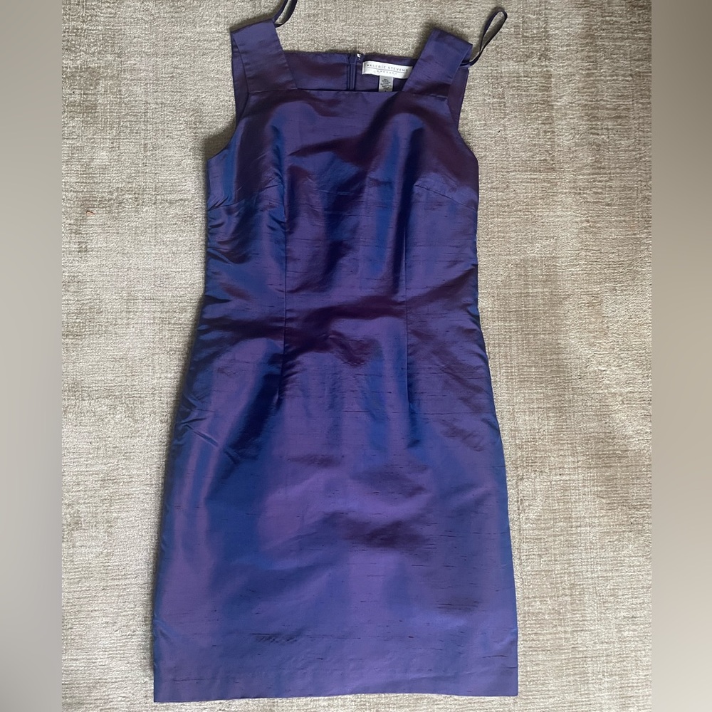 Iradescent Silk Cocktail Dress